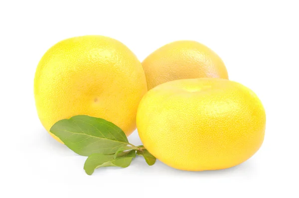 Oroblanco citrus elszigetelt fehér — Stock Fotó