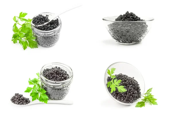 Grupo de esturjão caviar preto — Fotografia de Stock