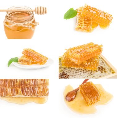 Bal kümesi beyaz arkaplan kesiminde izole