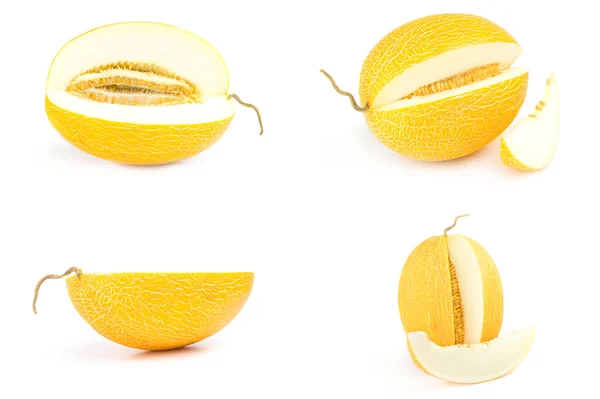 Collage of fresh sweet melon — Stock Photo, Image