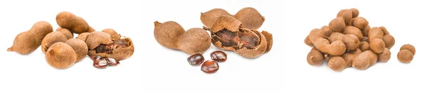 Group of Tamarind isolated on a white cutout — Stock Photo, Image