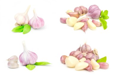 Beyaz arka planda izole edilmiş bir diş macunu seti.