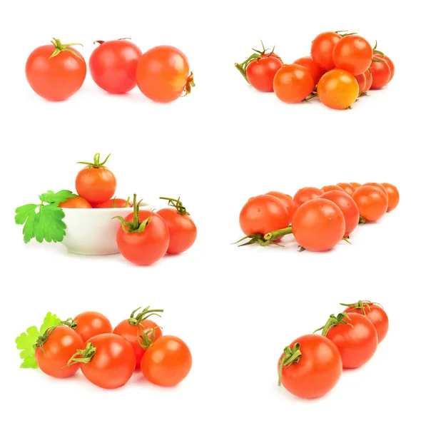 Set of cherry isolated on a white background with clipping path — Stock Photo, Image