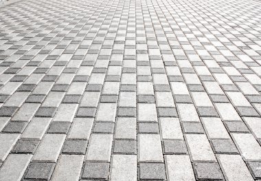 Yol kaldırım döşeme ile