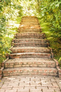 taş merdivenle Park
