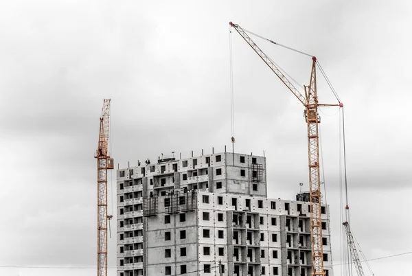 Bouw van het nieuwe gebouw — Stockfoto