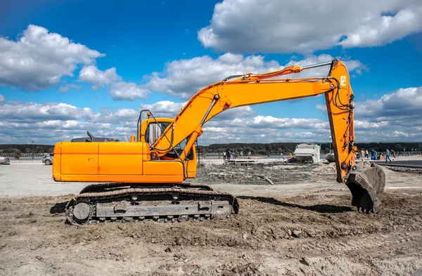 Excavator working on the ground — Stock Photo, Image