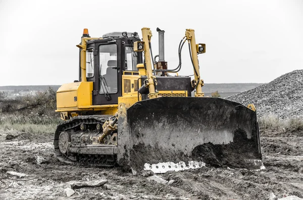 Bulldozer at work — Stock Photo, Image