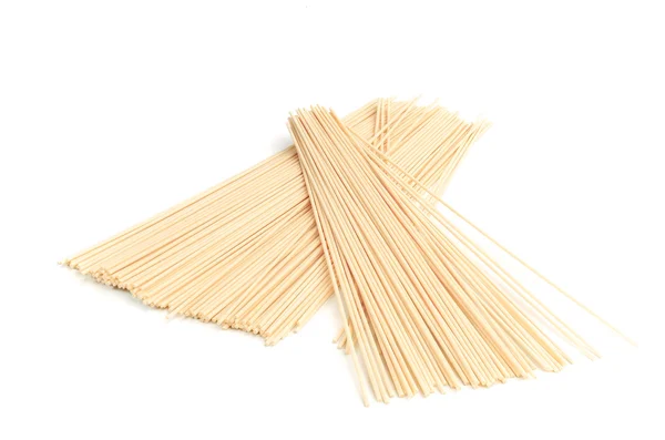 Italian spaghetti isolated on white — Stock Photo, Image