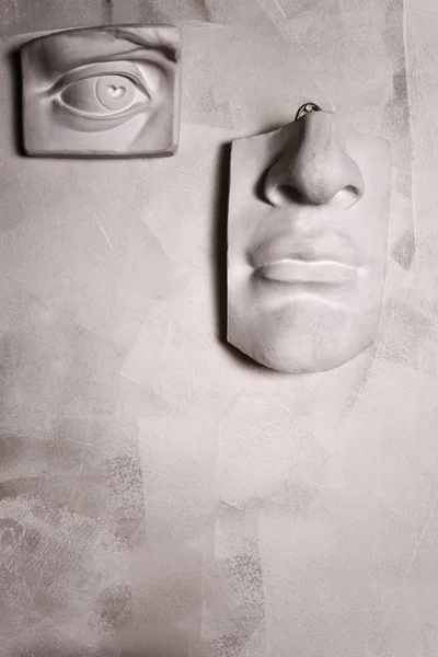 人間の顔の彫刻 — ストック写真