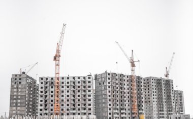 Bitmemiş konut evler görünümü oluşturma 
