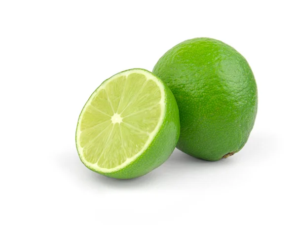 Citrus kalk vruchten geïsoleerd op wit — Stockfoto