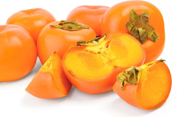 Persimmon fruit isolated on white — Stock Photo, Image