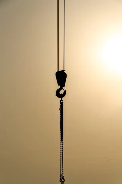 Gancho elevador de una grúa elevadora —  Fotos de Stock