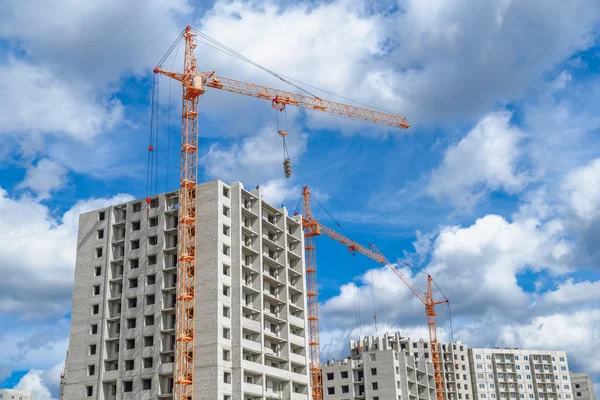 Grues industrielles et paysage industriel — Photo