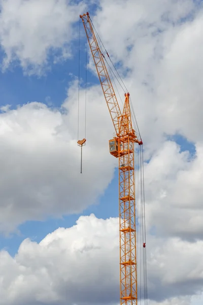 Construction site with cranes — Stock Photo, Image