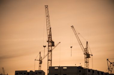 Konut geliştirme ve highrise Vinçler