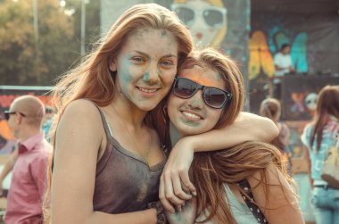 Penza, Rusya - 6 Eylül 2015: Festivali Rusya renklerin