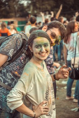 Penza, Rusya - 6 Eylül 2015: Boyalar parti