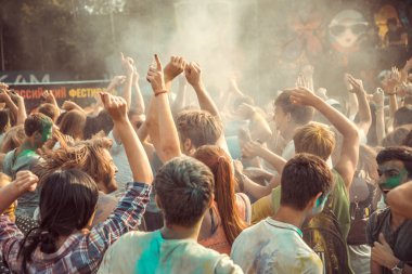 Penza, Rusya - 6 Eylül 2015: Bayram Rusya'da aşk