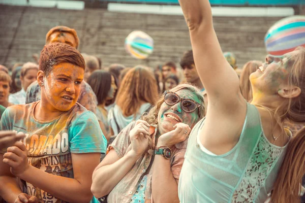 PENZA, RÚSSIA - SETEMBRO 6, 2015: Grande festival indiano Holi — Fotografia de Stock