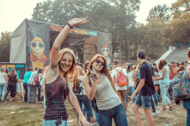 Penza, Rusya - 6 Eylül 2015: Bayram Love Holi Rusya'da