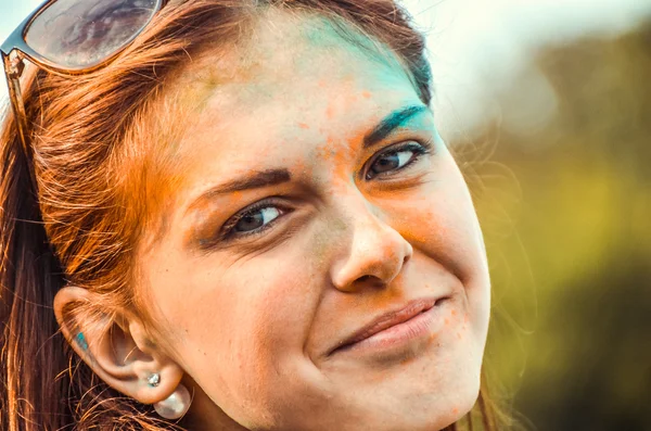 PENZA, RUSSIA - SEPTEMBER 6, 2015: Festival of colors — Stock Photo, Image