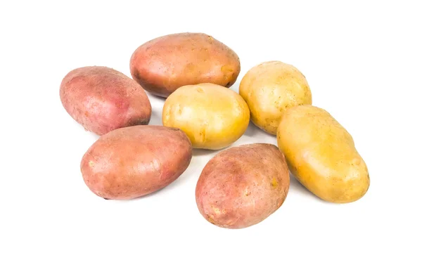 Patatas sobre un fondo blanco — Foto de Stock