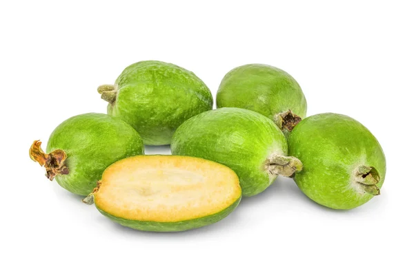 Makroaufnahme von Feijoa mit Fruchtscheiben — Stockfoto