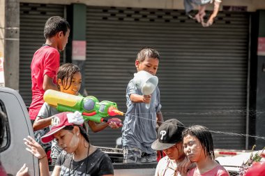 PATTAYA, THAILAND - APRIL 18, 2013: The Thailand new year festival called songkran festival