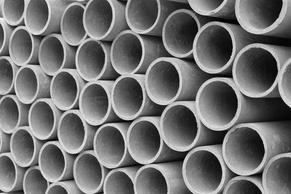 Many reinforced concrete pipes — Stock Photo, Image