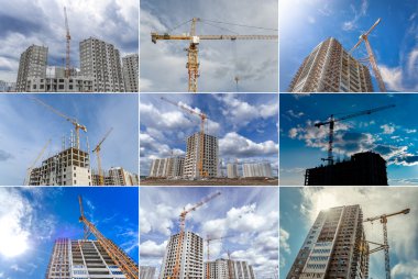 Yeni multistorey konut ve kule vinç Kaldırma