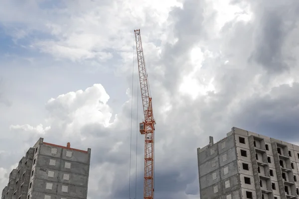 Uppförande av den nya byggnaden — Stockfoto