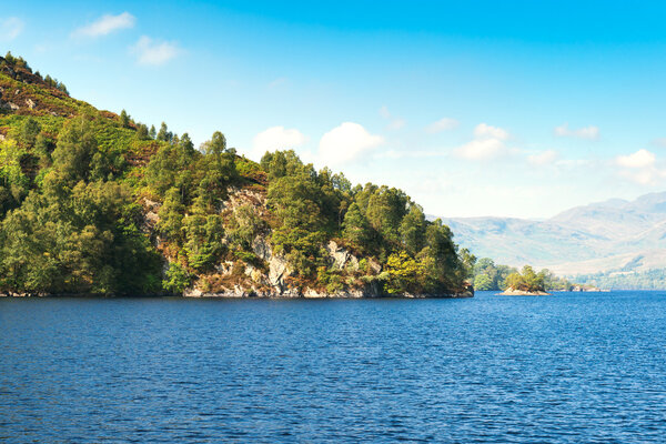 Stunning landscape, Loch Katrina, Scottish Highlands, UK