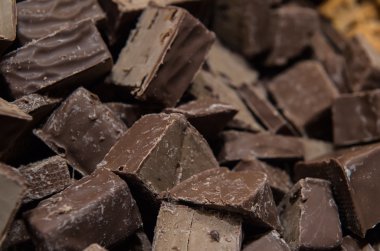 Çikolatalı tatlılar, şekerlemeler ekranda