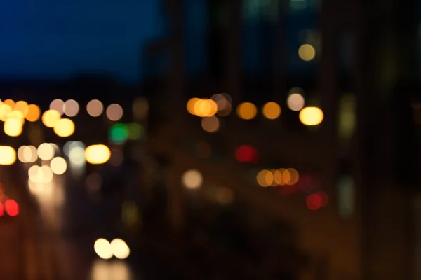 Artistic style - Defocused, blurred urban abstract traffic background — Stock Photo, Image