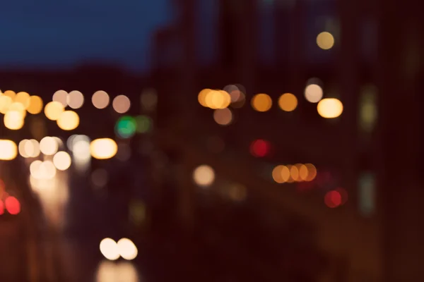 Artistic style - Defocused, blurred urban abstract traffic background — Stock Photo, Image