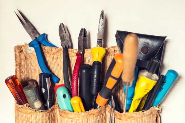 Set of various handyman tools — Stock Photo, Image