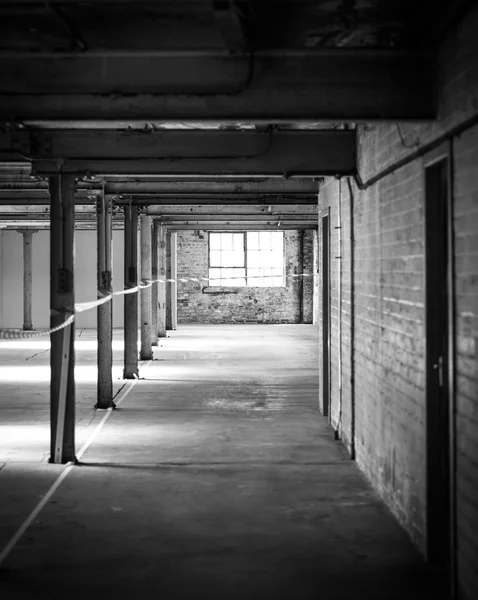 Empty warehouse office or commercial area, industrial background — Stock Photo, Image