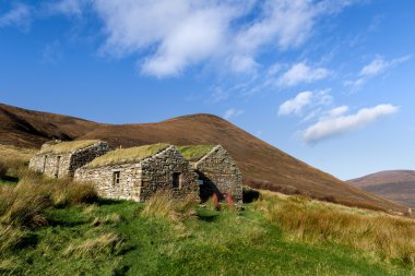 Cra'as yuva Müzesi Rackwick, Hoy, Orkney, Sotland bay,