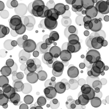 Farklı şeffaflık kabarcıkları ile kabarcık renkli arkaplan