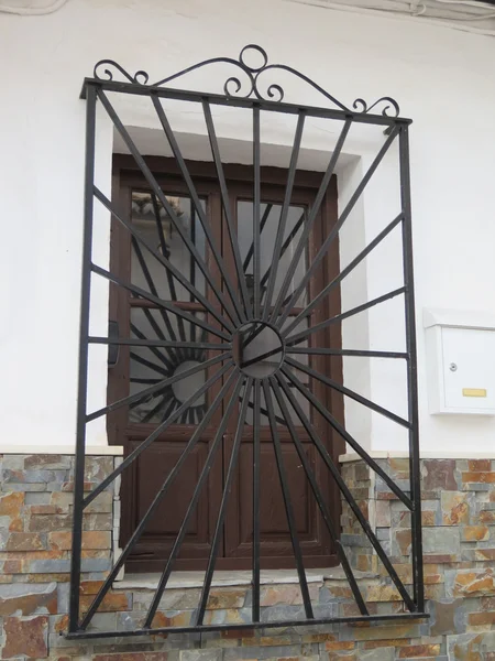 Window with iron bars — Stock Photo, Image