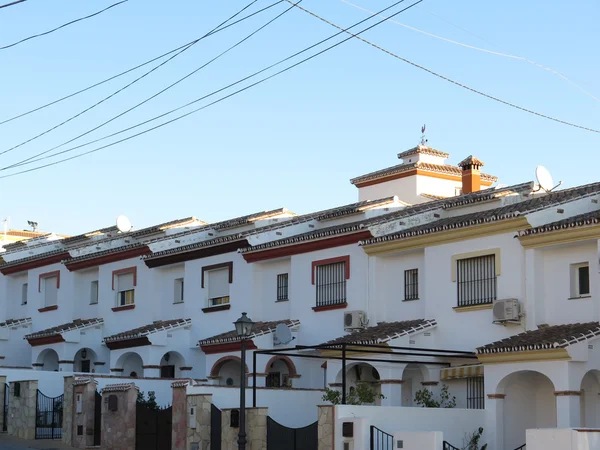 Terraced houses on hill