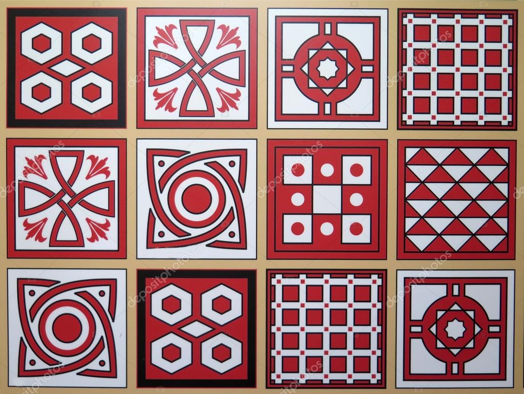 Red And White Tiles Stock Photo By, Red And White Floor Tiles