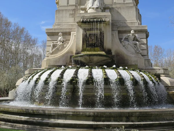 Fontanna w Plaza Espana, Madryt — Zdjęcie stockowe