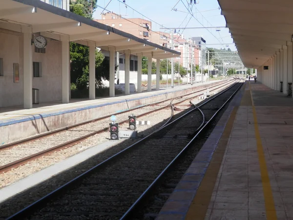 Plataforma ferroviaria de Jaén — Foto de Stock