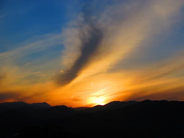 Orange Sunrise in Spain — Stock Photo, Image