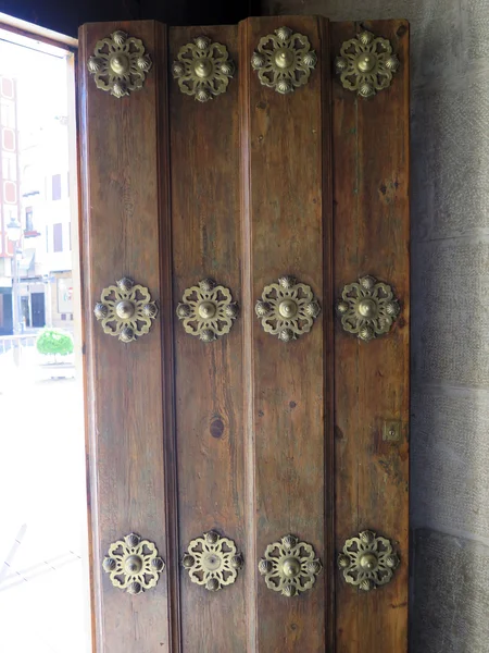 Studded church door — Stock Photo, Image