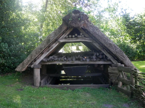 Thatched woodstore, Tyskland — Stockfoto