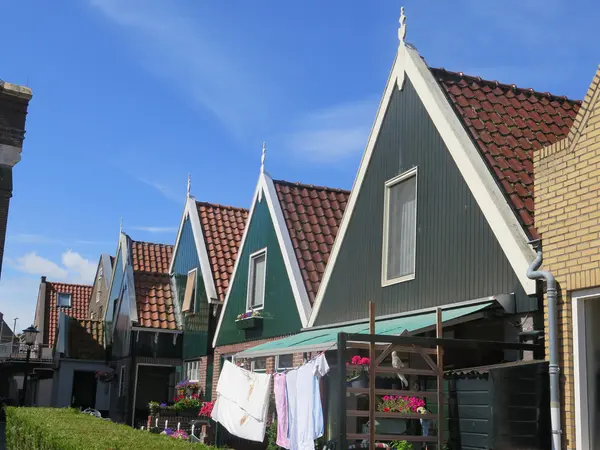 Casas de madeira gabled — Fotografia de Stock